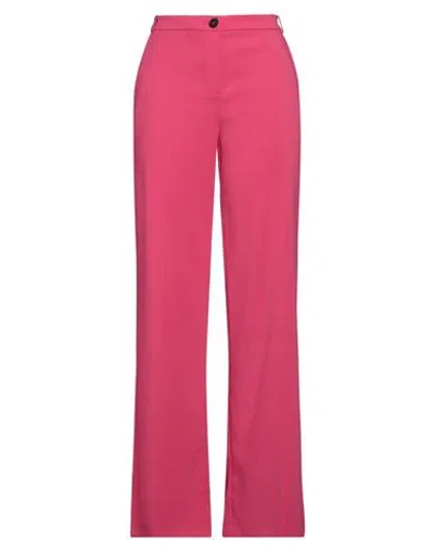 Patrizia Pepe Woman Pants Fuchsia Size 6 Polyester, Elastane In Pink