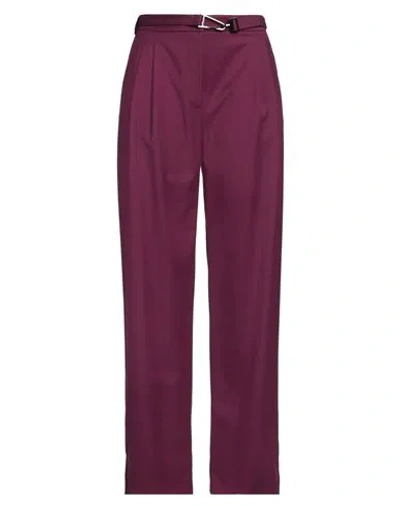 Patrizia Pepe Woman Pants Garnet Size 6 Polyester, Viscose, Elastane In Burgundy