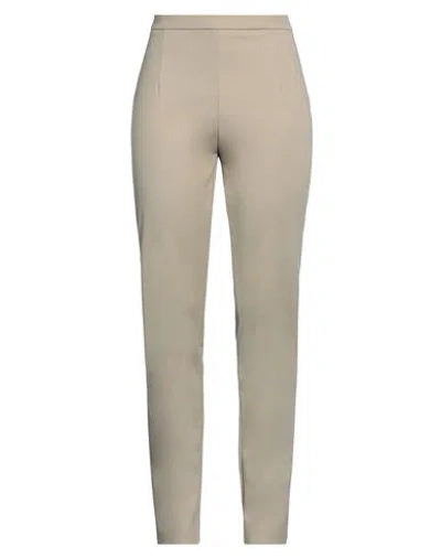 Patrizia Pepe Woman Pants Khaki Size 12 Cotton, Polyamide, Elastane In Beige