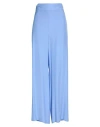 Patrizia Pepe Woman Pants Light Blue Size 6 Viscose In Blue