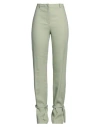 Patrizia Pepe Woman Pants Light Green Size 10 Viscose, Linen, Elastane In Green