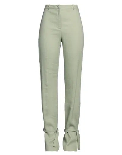 Patrizia Pepe Woman Pants Light Green Size 10 Viscose, Linen, Elastane