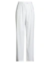 Patrizia Pepe Woman Pants Light Grey Size 10 Polyester, Elastane In Gray