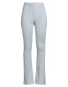 Patrizia Pepe Woman Pants Light Grey Size 6 Cotton, Polyamide, Elastane