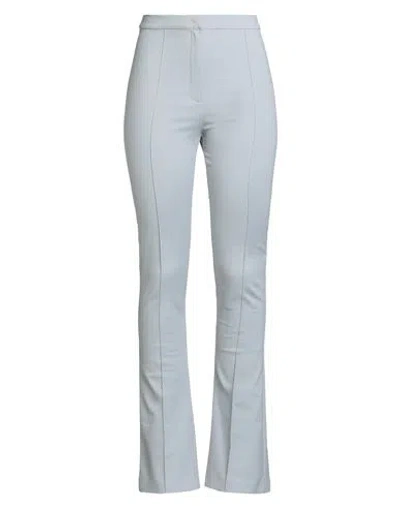 Patrizia Pepe Woman Pants Light Grey Size 6 Cotton, Polyamide, Elastane