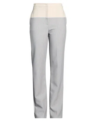 Patrizia Pepe Woman Pants Light Grey Size 8 Polyester, Viscose, Elastane In Gray