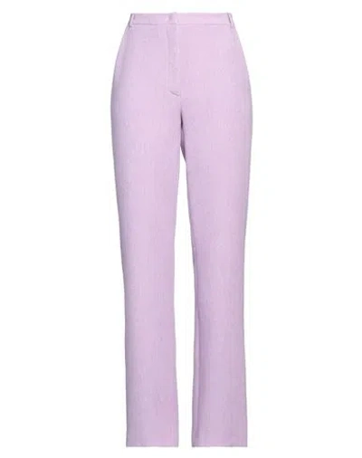 Patrizia Pepe Woman Pants Lilac Size 10 Polyester, Elastane In Purple