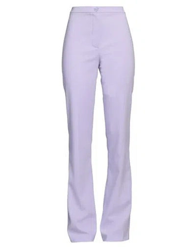 Patrizia Pepe Woman Pants Lilac Size 4 Polyester, Elastane In Purple