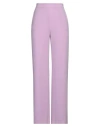 Patrizia Pepe Woman Pants Lilac Size 6 Polyester, Elastane In Purple