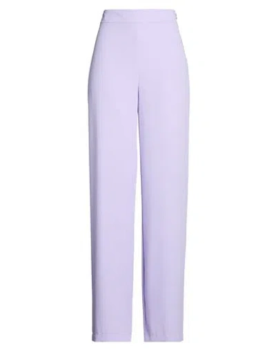 Patrizia Pepe Woman Pants Lilac Size 6 Polyester In Purple