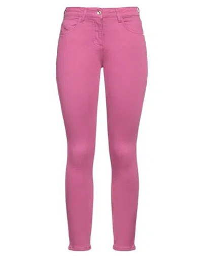 Patrizia Pepe Woman Pants Mauve Size 32 Cotton, Polyester, Elastane In Purple