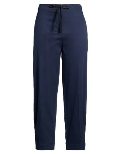 Patrizia Pepe Woman Pants Midnight Blue Size 10 Cotton, Elastane