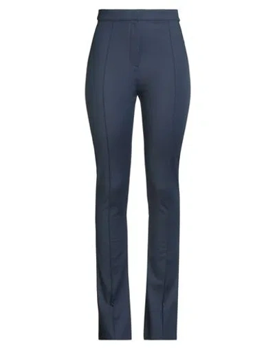 Patrizia Pepe Woman Pants Midnight Blue Size 6 Cotton, Polyamide, Elastane