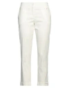 Patrizia Pepe Woman Pants Off White Size 6 Cotton, Polyamide, Elastane