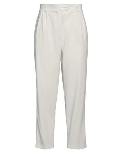 Patrizia Pepe Woman Pants Off White Size 8 Polyester, Elastane