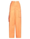 Patrizia Pepe Woman Pants Orange Size 4 Cotton In Orange