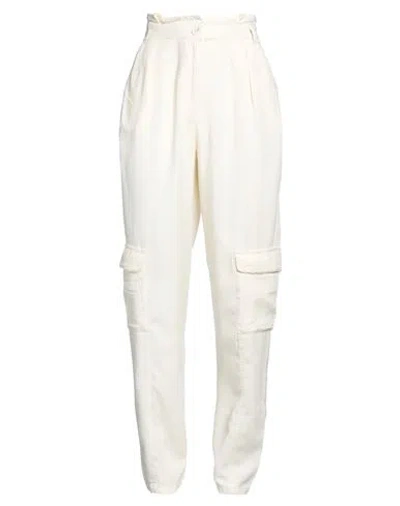 Patrizia Pepe Woman Pants Light Yellow Size 4 Lyocell