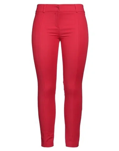 Patrizia Pepe Woman Pants Red Size 10 Cotton, Polyamide, Elastane
