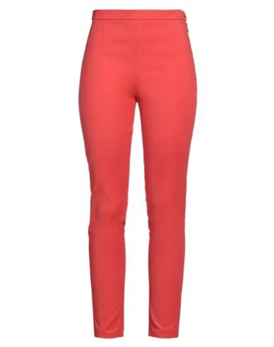 Patrizia Pepe Woman Pants Red Size 10 Cotton, Polyamide, Elastane