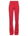 Patrizia Pepe Woman Pants Red Size 12 Polyester, Elastane