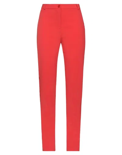 Patrizia Pepe Woman Pants Red Size 6 Polyester, Elastane