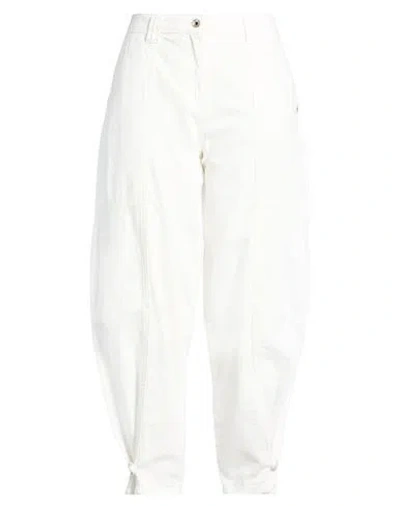 Patrizia Pepe Woman Pants White Size 29 Cotton