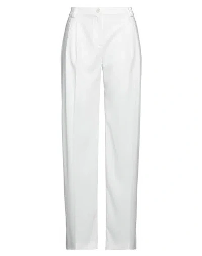 Patrizia Pepe Woman Pants White Size 8 Polyester, Elastane