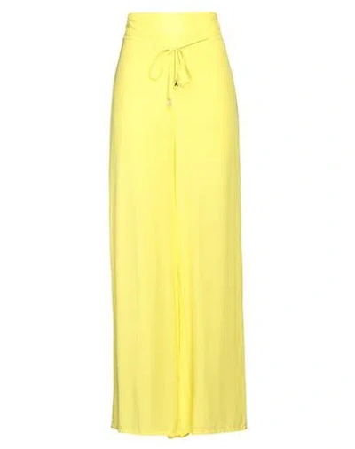 Patrizia Pepe Woman Pants Yellow Size 4 Viscose