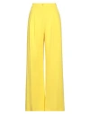 Patrizia Pepe Woman Pants Yellow Size 8 Polyester, Elastane In Yellow