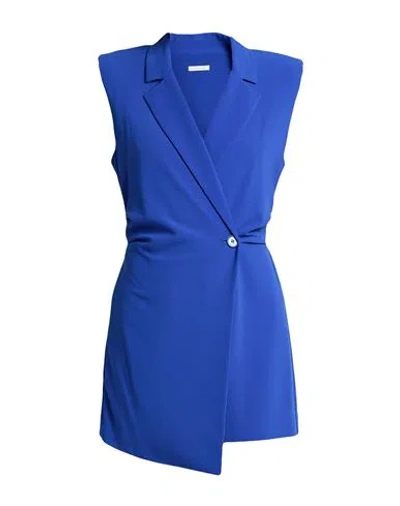 Patrizia Pepe Woman Playsuit Blue Size 8 Polyester, Elastane