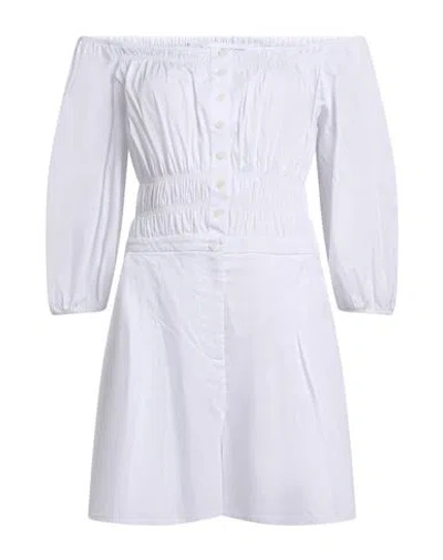 Patrizia Pepe Woman Playsuit White Size 2 Cotton, Polyamide, Elastane