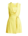 Patrizia Pepe Woman Playsuit Yellow Size 10 Polyester, Elastane In Yellow