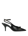 Patrizia Pepe Woman Pumps Black Size 10 Leather