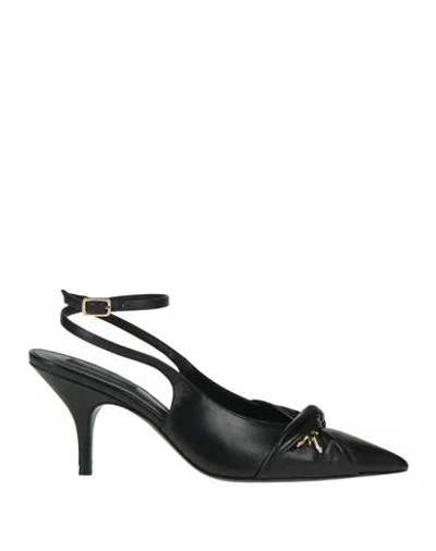 Patrizia Pepe Woman Pumps Black Size 10 Leather
