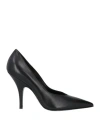 Patrizia Pepe Woman Pumps Black Size 11 Soft Leather In Black