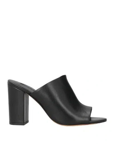 Patrizia Pepe Woman Sandals Black Size 8 Calfskin