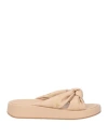 Patrizia Pepe Woman Sandals Blush Size 6 Textile Fibers In Pink