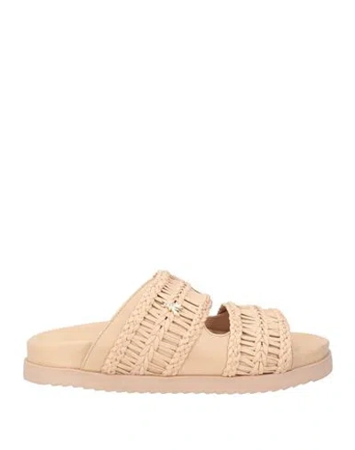 Patrizia Pepe Woman Sandals Blush Size 8 Rubber