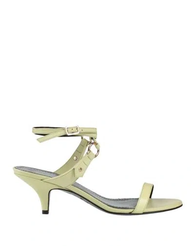 Patrizia Pepe Woman Sandals Light Green Size 8 Leather