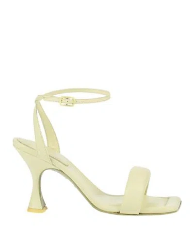 Patrizia Pepe Woman Sandals Light Green Size 10 Leather