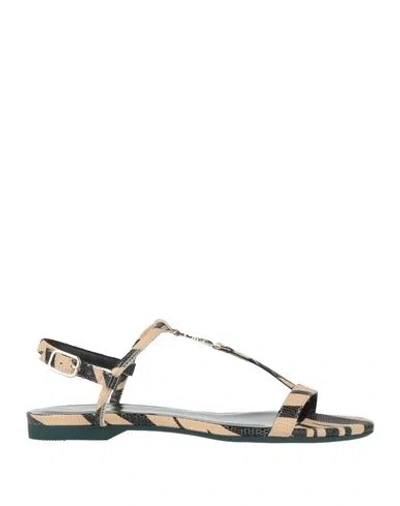 Patrizia Pepe Woman Sandals Sand Size 8 Leather
