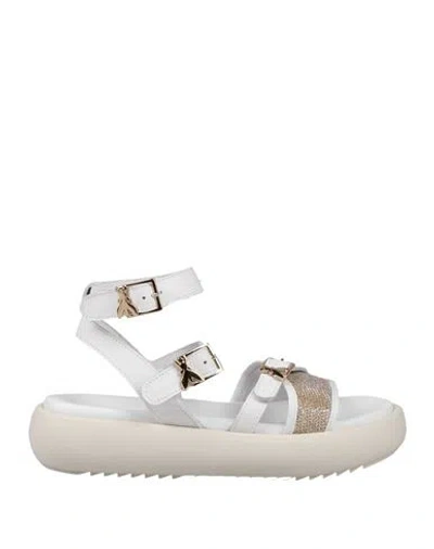 Patrizia Pepe Woman Sandals White Size 5 Calfskin