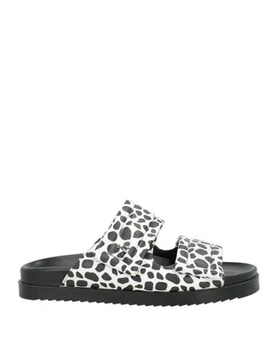 Patrizia Pepe Woman Sandals White Size 8 Leather