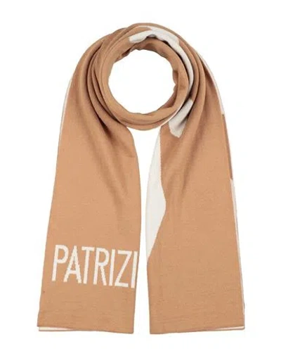 Patrizia Pepe Woman Scarf Sand Size - Wool, Polyamide In Orange