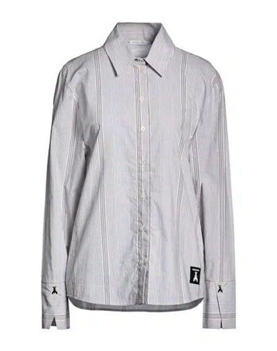 Patrizia Pepe Woman Shirt Beige Size 8 Cotton In Multi