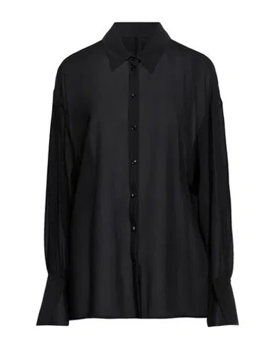 Patrizia Pepe Woman Shirt Black Size 10 Polyester