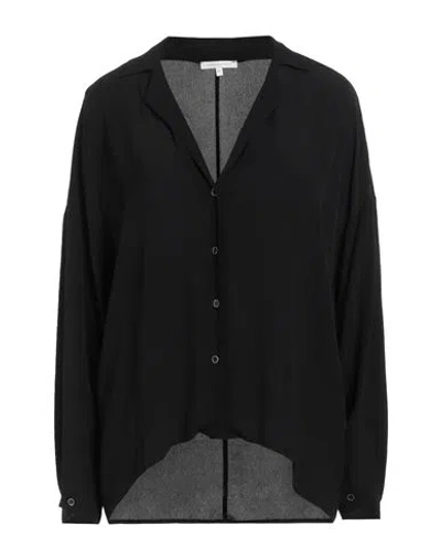 Patrizia Pepe Woman Shirt Black Size 10 Viscose