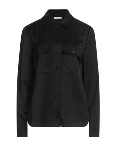 Patrizia Pepe Woman Shirt Black Size 12 Viscose