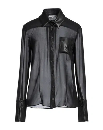 Patrizia Pepe Woman Shirt Black Size 6 Polyester, Polyurethane