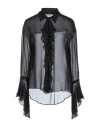 Patrizia Pepe Woman Shirt Black Size 8 Viscose